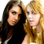 First pic of Tender lesbians Claire Marie and Marie McCray kiss and display their crotches