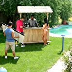 First pic of Behind the scenes of interracial hardcore scene with pretty Angelica Heart