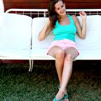 First pic of Nude lesbian girls Cayenne Klein and Kendra Star are playing raunchy fetish games outdoor