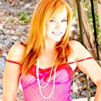 Fourth pic of All the babes would like to be like stunning redhead Dani Jensen in lingerie.