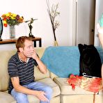 Second pic of Big cock is diddling the pussy of redhead Dani Jensen until the real explosion