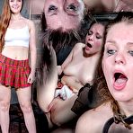 First pic of SexPreviews - Nora Riley is bound and spread for throat fucking and squirting orgasms by maledoms