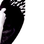 Second pic of Sara Blomqvist sexy and topless b-&-w pix