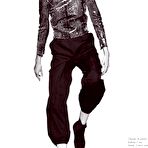 Fourth pic of Sara Blomqvist sexy and topless b-&-w pix