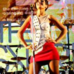 First pic of Girls band Saturdays sexy performs on the concert stage