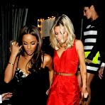 Third pic of babes from The Saturdays shows legs in Nozomi Club