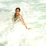 Second pic of Tina Barrett sexy ini bikini on the beach in Barbados