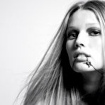 Second pic of Toni Garrn sexy black-&-white mag scans