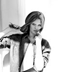 Fourth pic of Toni Garrn sexy black-&-white mag scans