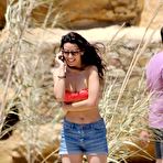 Third pic of Tonia Sotiropoulou in red bikini on the beach