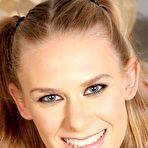 First pic of Half naked teen babe Sunset Diamond rubs guy&acirc;&euro;&trade;s thick piston having a cumshot on her small tits