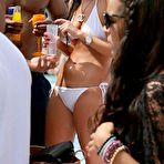 Second pic of Tulisa Contostavlos cleavage in white bikini