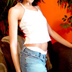 First pic of Brown haired girl Nadia Nyce with playful eyes gives stroke job from your POV