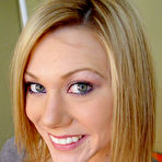 First pic of The luscious blonde chick Samantha Sin plays with hard dick expecting for cumshot