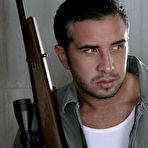 Second pic of Busty blonde Amy Reid with perfect long legs and shapely ass takes on big cock.