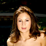 Fourth pic of Amy Reid  with perfect boobs and tight tiny ass removes her black bikini outdoors