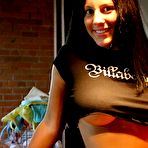 Fourth pic of Young busty Amanda plays with her scissors (Total Super Cuties)