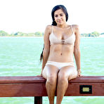 First pic of Busty beauty Annika Eve drilled outdoors