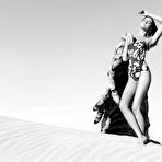 Third pic of Zuzana Gregorova black-&-white sexy and topless scans