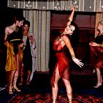 First pic of Sassy Angel Dark and the company of her kinky gfs fuck the brains out of black male