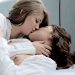 First pic of Lexi Bloom & Sensi Pearl make out, then perform oral sex on a dude and enjoy some group sex action