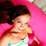 First pic of Smiling cutie Capri Anderson gets coated in sperm after enjoying big cock in her shaved pussy