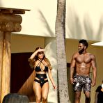 Fourth pic of Daphne Joy sexy in black bikini in Punta Mita