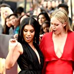 Third pic of Brittany Snow in red short dress at 2016 MTV Movie Awards