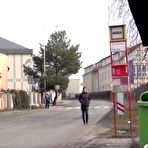 First pic of PinkFineArt | Babe Pees Behind Bus Stop from Got2Pee