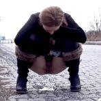Second pic of PinkFineArt | Redhead Public Pees Twice from Got2Pee
