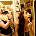 First pic of Teen babes April ONeil and Heather Starlet polish each other and get fucked by a horny guy