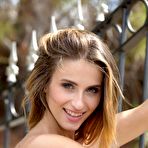 Fourth pic of Cara Mell Tight Euro Babe Outdoors