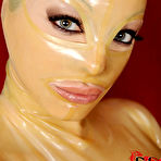 First pic of Look at DDF Network, Latex honey enjoys the fuck machine and 2 heavy dongs
