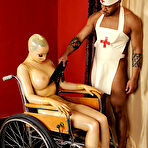 Third pic of Look at DDF Network, Latex honey enjoys the fuck machine and 2 heavy dongs