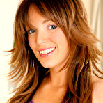 First pic of Ashlea Massey in Purple Dress and Sheer Pantyhose