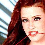 Fourth pic of Elle Alexandra High Heeled Hottie in Red Lace Lingerie