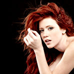Second pic of Elle Alexandra Vibrant Redhead Naked in the Dark