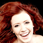 Fourth pic of Elle Alexandra Vibrant Redhead Naked in the Dark