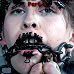 First pic of SexPreviews - Blossom brunette is chain bound and toyed made to orgasm in dungeon