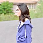 First pic of Shameless teen Emily Grey shows nude charms outdoor and masturbates cunt at home