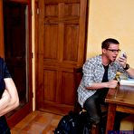 Second pic of Girl with big boobs Vanilla Deville so passionately jumping on the stiff piston