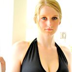 Second pic of Teen blonde Summer FTV exposes her shaved peach and toys it with her dildo