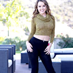 First pic of Dillion Harper Sexy Brunette Outdoor Patio Striptease