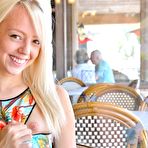 Fourth pic of Sierra is real naughty toying pussy on a public park bench by FTV Girls | Erotic Beauties