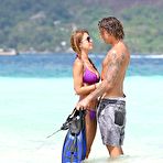 Fourth pic of Audrina Patridge cleavage in bikini on vacation in Bora Bora