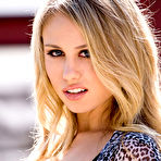 First pic of Charlee Monroe Sexy Blonde Nymphet Strips Leopard Lingerie