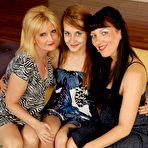 First pic of Three old and young lesbians make it wet