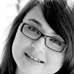 First pic of Hot brunette in sexy glasses Sophia Jade pulled up her blouse and showed tits and then got off her panties