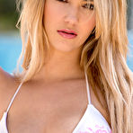 First pic of Sophia Knight British Blonde Makes Red-Hot Splash in White Bikini