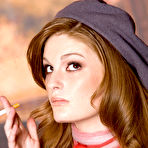 First pic of Faye Reagan Sexy Mademoiselle Strips and Smokes